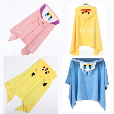 Cartoon Hooded Bathrobe