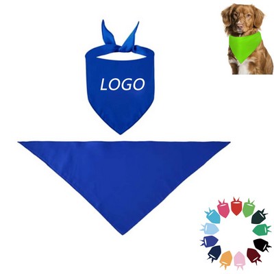 Polyester Pet Triangle Bandana