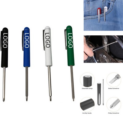 Reversible Blade Pocket Screwdriver