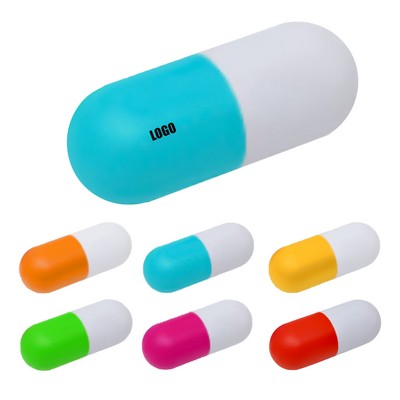 Pill Stress Ball Pill Shaped Foam Ball