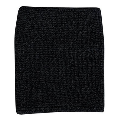 Terry Cloth Knitted Wristband (2 ¾ Square Inches) (Pair)