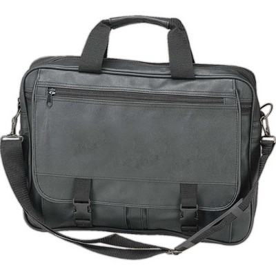 Leatherette Expandable Briefcase