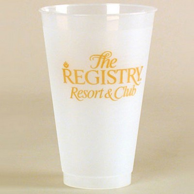 20 Oz. Frost Flex Plastic Cup (Silk Screen Printing)