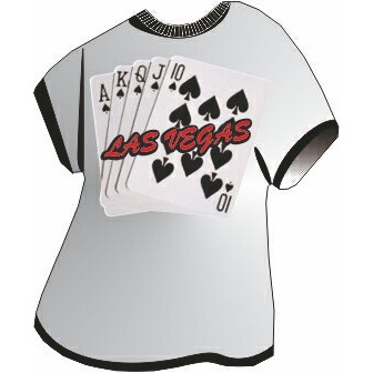 Spades Royal Flush T-Shirt Lapel Pin