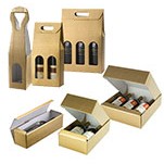 Oro Matte Gold 1 Bottle Italian Wine Box