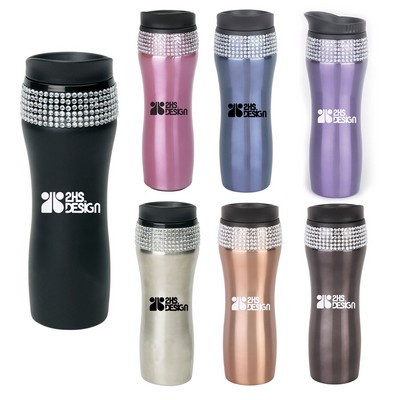 Stainless Steel Gem Bling Tumbler