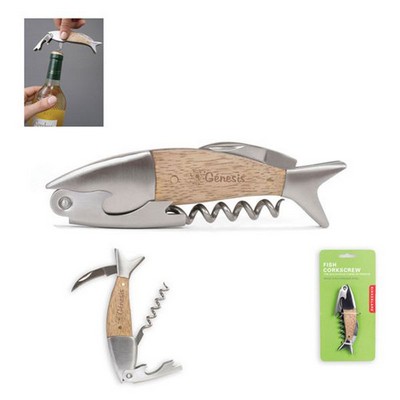 Kikkerland® Fish Corkscrew