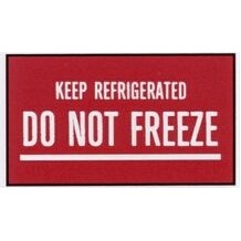 High Visibility Warning Labels (Do Not Freeze)