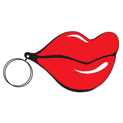 Lips Executive Keychain w/Mirrored Back (10 Square Inch)