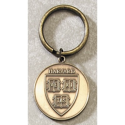 Series 3525-B Die Struck Brass Key Tag (1 3/4"x3mm Thick)