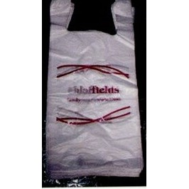 High Density Plastic T-Shirt Bag (12"x9"x22")