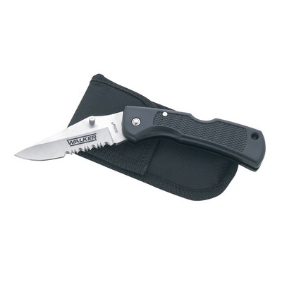 Extra Heavy-Duty Lockback Knife with sheath.