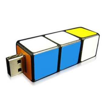 Puzzle Cube USB Drive w/Key Chain (64 MB)