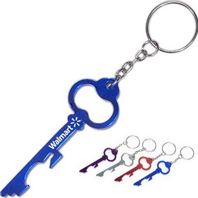 Skeleton Key Look Aluminum Bottle Opener w/Keychain (2 Week Production)