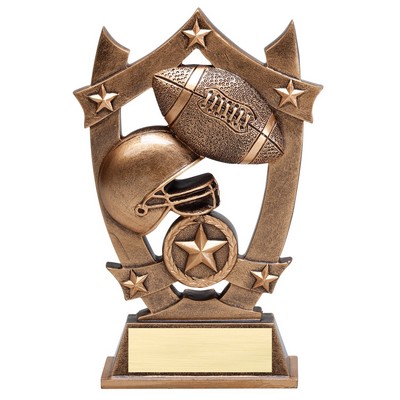 Football Stars Resin Award - 6 1/4"