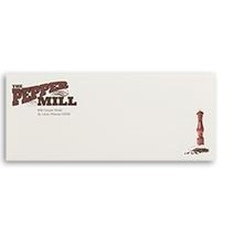 Full Color #10 Hi White 70 Lb. Text Flat Print Stationery Envelopes