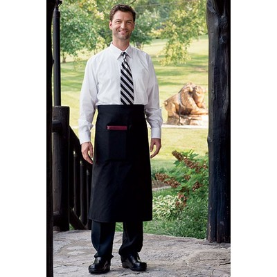 Full Bistro 1-Pocket Apron (Black)