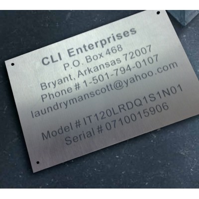 Aluminum Name Plates 10"x10"