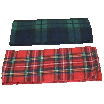 Canadian Made Plaid Fleece Scarf