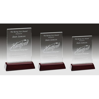 Milan Clear Glass Award (5½"x8")