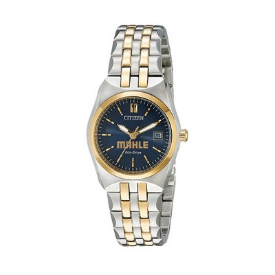 Women's Citizen® Eco-Drive® Two Tone Watch (Blue Dial)