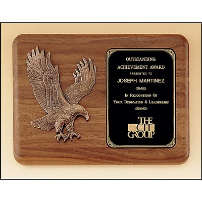 Walnut Plaque with Eagle Casting (11" x 15")