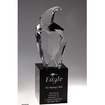 Crystal Eagle Head Award 10 3/4"H