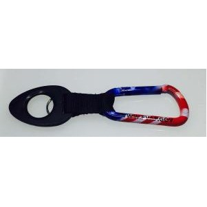 USA Carabiner w/Bottle Holder Strap