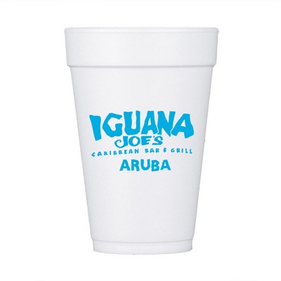 16 oz White Styrofoam Insulated Hot or Cold Foam Cup