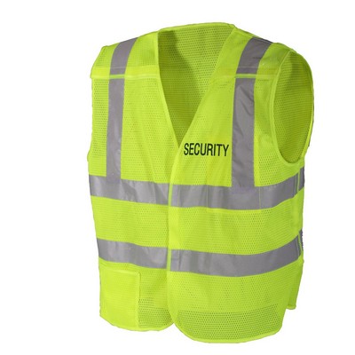 Safety Green "Security" 5-Point Breakaway Vest