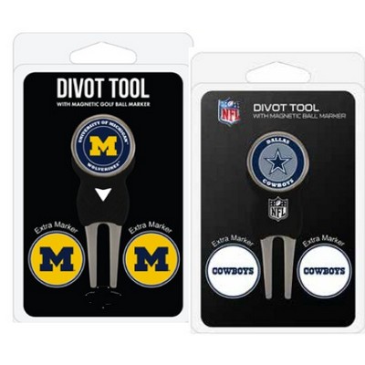 Golf Signature divot tool and 3 Magnetic Markers. Custom 12 piece minimums