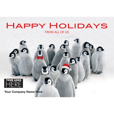 Penguin Parade Holiday Logo Cards