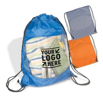 Clear-View Drawstring Bag