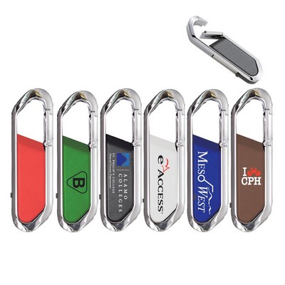 32GB Flipout Carabiner USB Flash Drive