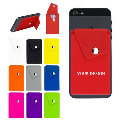 Silicone Mobile Pocket Button Stand