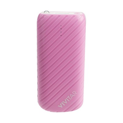 Vivitar® Pink Power Bank w/4000 mAh Power Capacity