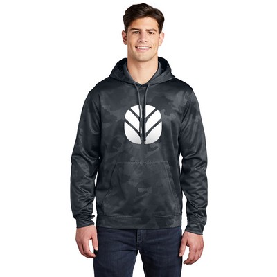 Sport-Tek® Sport-Wick® CamoHex Fleece Hooded Pullover