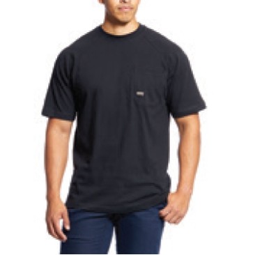 Ariat® Rebar™ Cotton Strong™ Men's Black T-Shirt