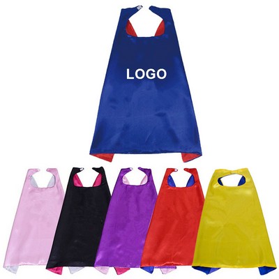 27.5" x 27.5" Double Layer Velcro Closure Children Dress Up Cape