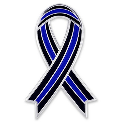 Thin Blue Line Ribbon Pin