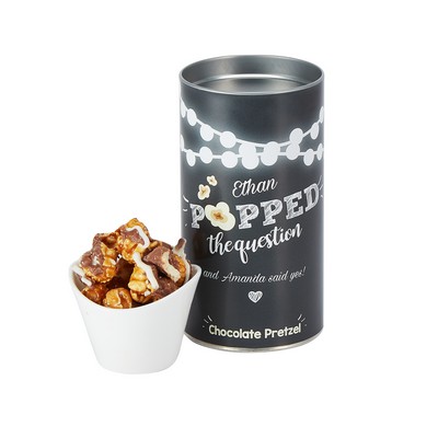 Gourmet Popcorn Tube - Chocolate Pretzel Popcorn