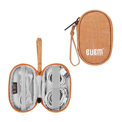 Oval Shape Earphone Carrying Case