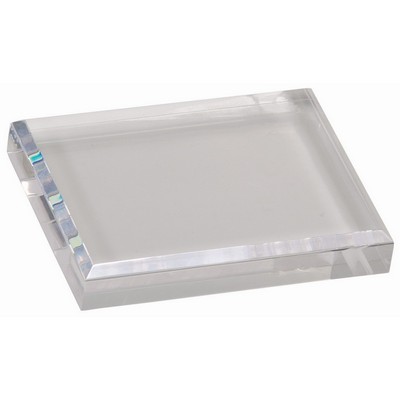 Clear Acrylic Paperweight (4 1/2" x 3 1/2")