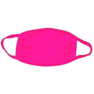 Hot Pink Cotton Face Mask