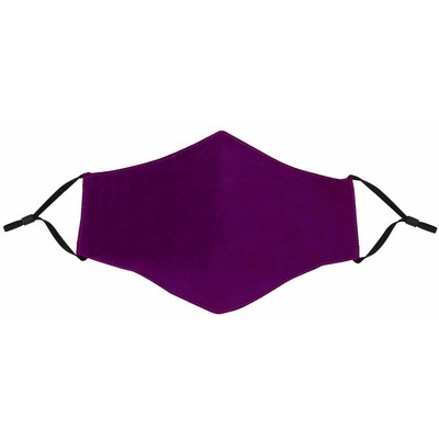 Purple Face Mask with Adjustable Ear Loops