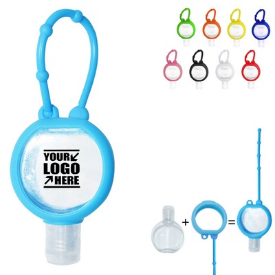 Round Sanitizer Flip-Up Bottle Dispenser