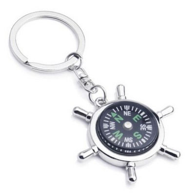 Compass Shaped Key Chain