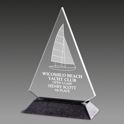 6.5" Pop-Triangle™ Pop-In Acrylic Award