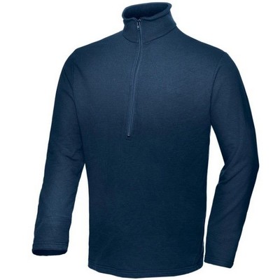 Quarter Grid Zip Fleece Jacket