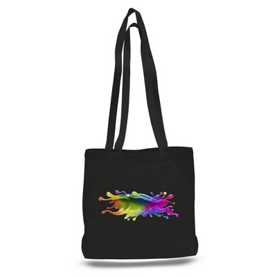 Large Colored Canvas Messenger Bag w/ Long Strap - Full Color Transfer (18"x14"x4")